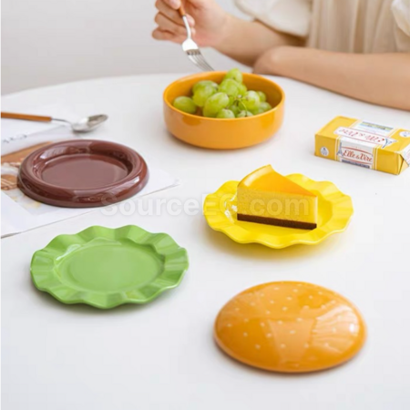客製化漢堡陶瓷餐具禮品