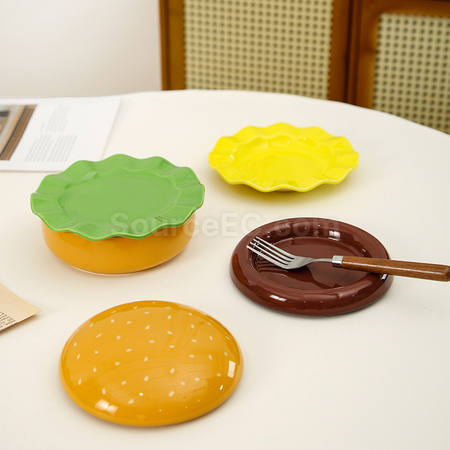 客製化漢堡陶瓷餐具禮品