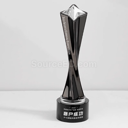 客製化金屬扭曲柱獎盃禮品