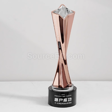 客製化金屬扭曲柱獎盃禮品