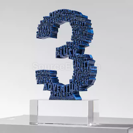 客製化3D數字獎座禮品