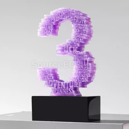 客製化3D數字獎座禮品