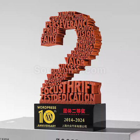 客製化3D數字獎座禮品