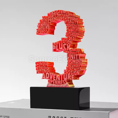 客製化3D數字獎座禮品