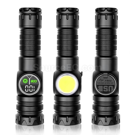 客製化LED多功能強光手電筒禮品