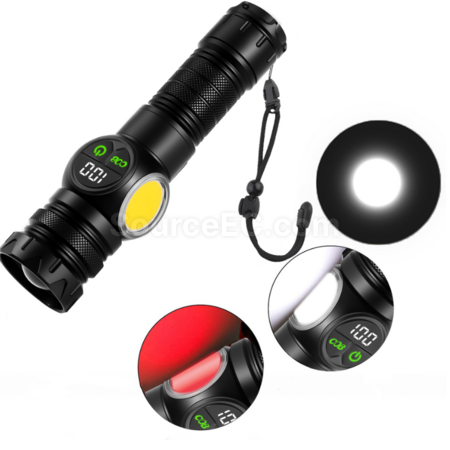客製化LED多功能強光手電筒禮品