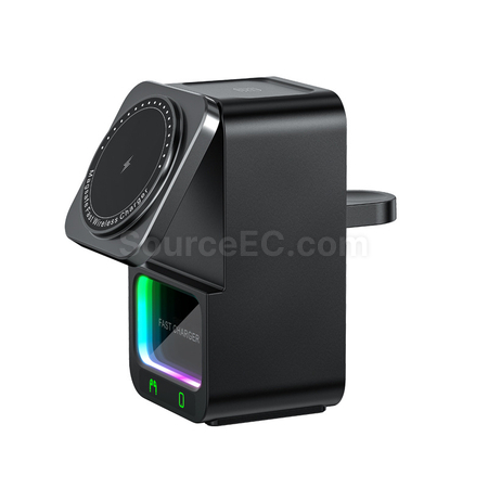 客製化藍牙音箱5合1無線充電器禮品