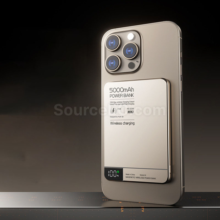 客製化磁吸超薄無線行動電源禮品