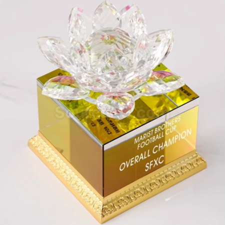 客製化蓮花獎座禮品