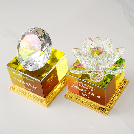 客製化蓮花獎座禮品