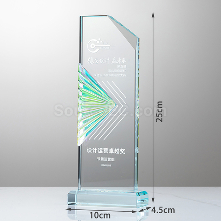 客製化百褶水晶獎座禮品