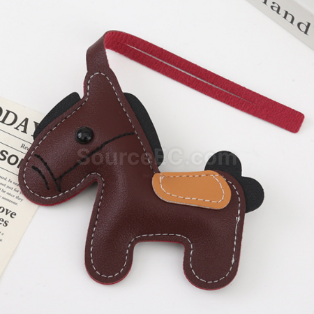 客製化PU皮革小馬掛件禮品