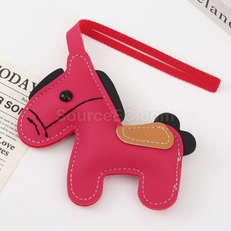 客製化PU皮革小馬掛件禮品