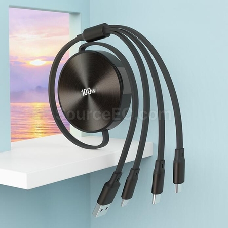 客製化三合一伸縮數據充電線禮品