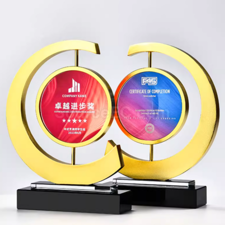 客製化可旋轉水晶獎座禮品