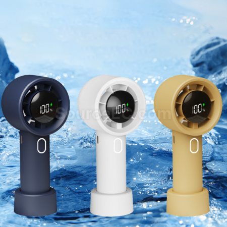 客製化數顯手持桌面USB風扇禮品
