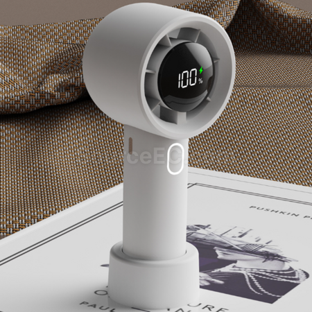 客製化數顯手持桌面USB風扇禮品
