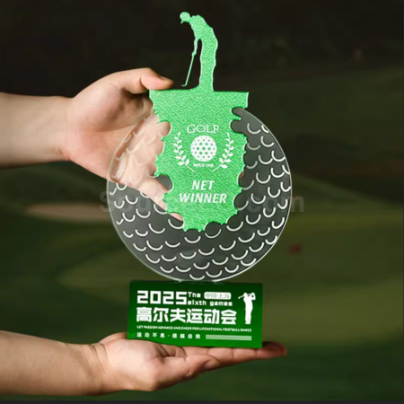 客製化高爾夫球獎座禮品