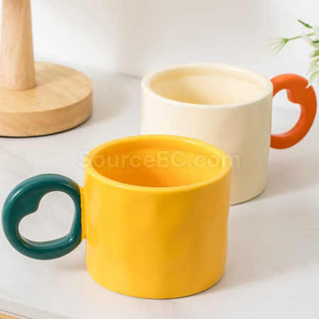 客製化愛心手柄馬克杯禮品