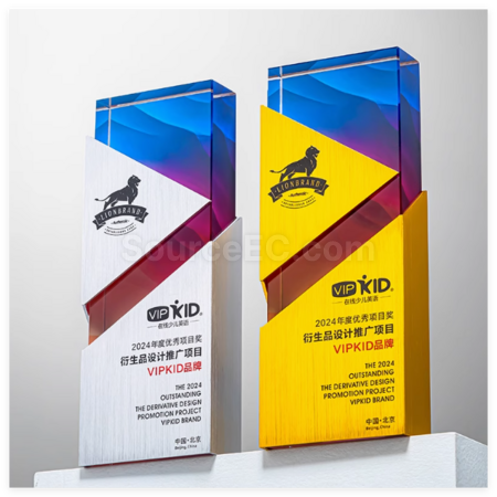 客製化創意金屬水晶獎座禮品