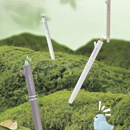 客製化旋轉小鳥扭扭中性筆禮品