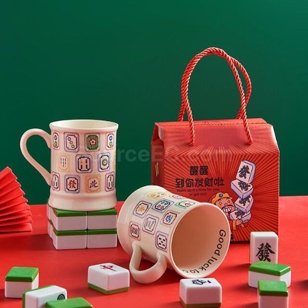 客製化麻將馬克杯禮品