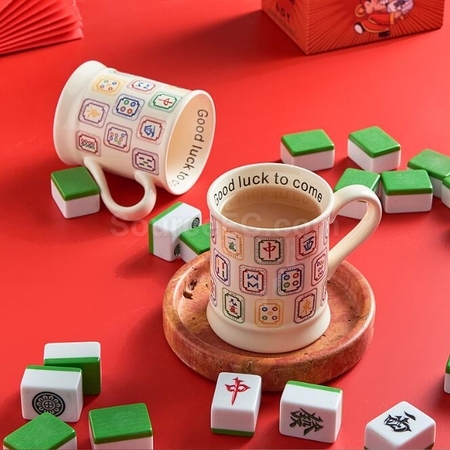 客製化麻將馬克杯禮品