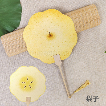 客製化夏季爆款熱賣水果扇子禮品