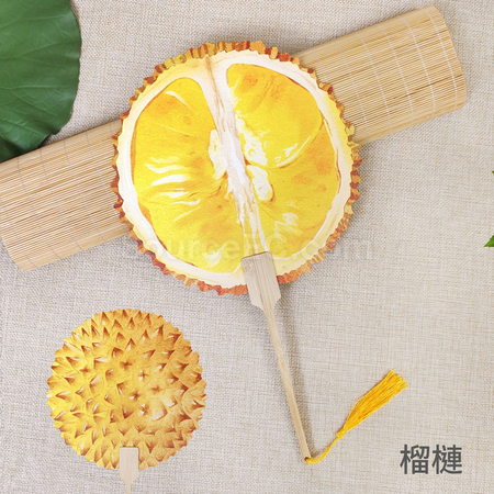 客製化夏季爆款熱賣水果扇子禮品