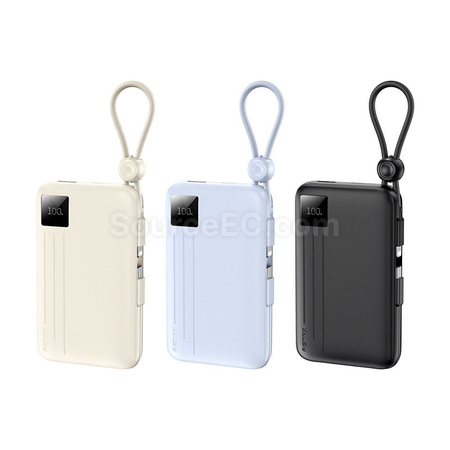 客製化3C認證帶線行動電源快充禮品