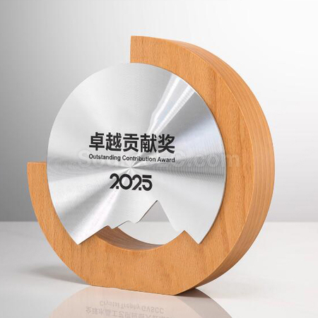 客製化實木金屬獎座禮品