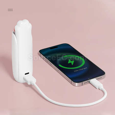 客製化貓爪小風扇手電筒二合一禮品