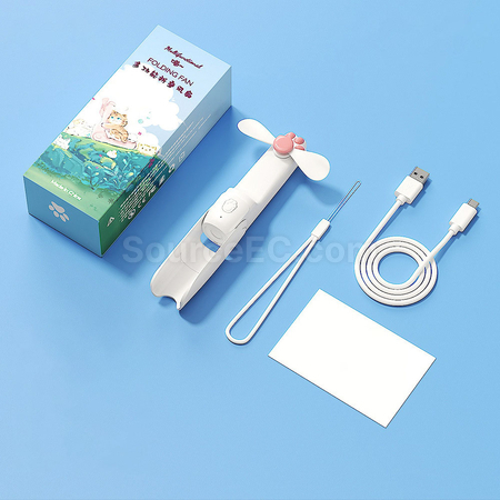 客製化貓爪小風扇手電筒二合一禮品