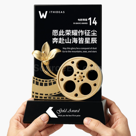 客製化影片水晶獎座禮品