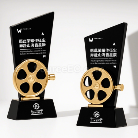 客製化影片水晶獎座禮品