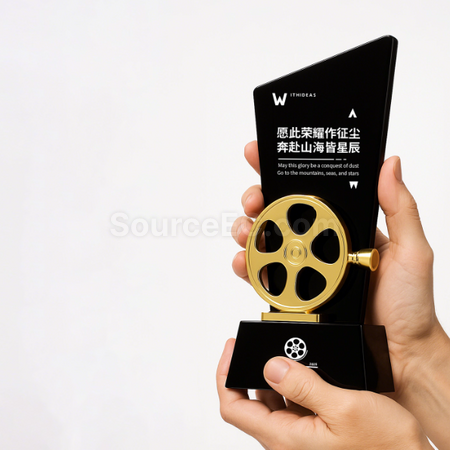 客製化影片水晶獎座禮品