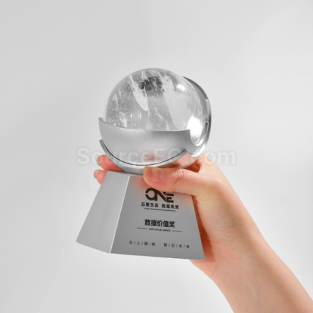 客製化水晶球獎座禮品