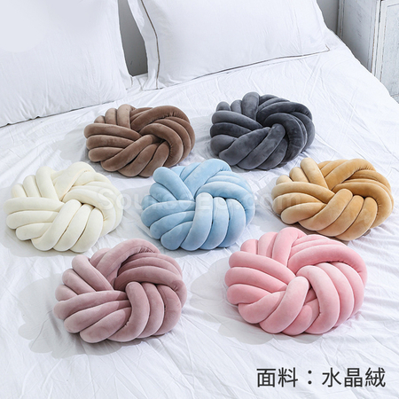 客製化三股繩盤花圓形靠枕禮品