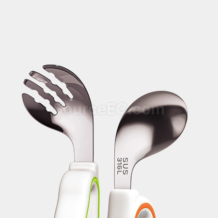 客製化兒童握柄316不鏽鋼餐具禮品