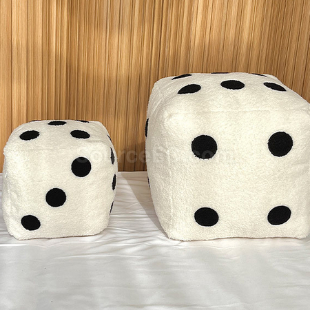 客製化仿真骰子毛絨玩具靠枕禮品