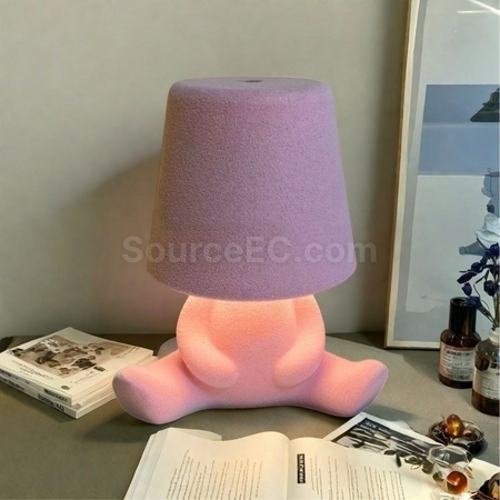 客製化植絨思考者小夜燈禮品