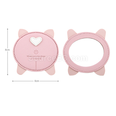 客製化可愛PU鏡子禮品