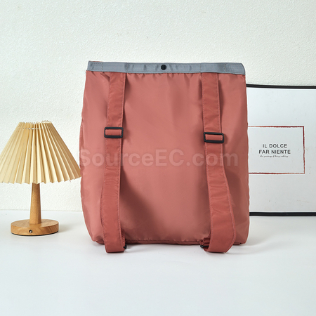 客製化可摺疊收納雙肩包禮品