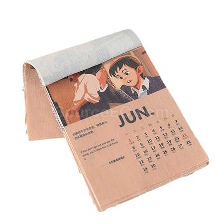 客製化翻頁帆布日曆月曆禮品
