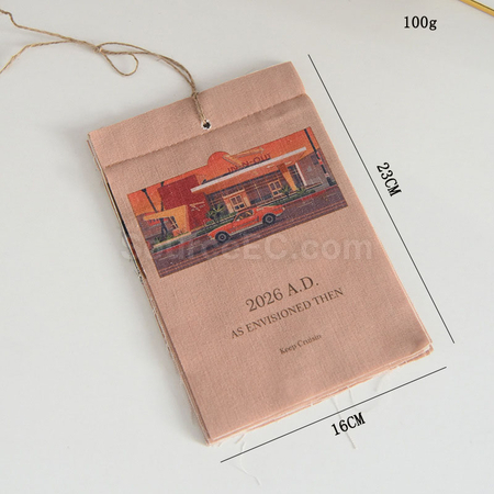 客製化翻頁帆布日曆月曆禮品