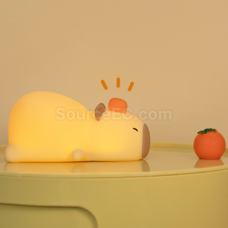 客製化趴趴卡皮巴拉拍拍小夜燈禮品