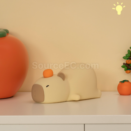 客製化趴趴卡皮巴拉拍拍小夜燈禮品