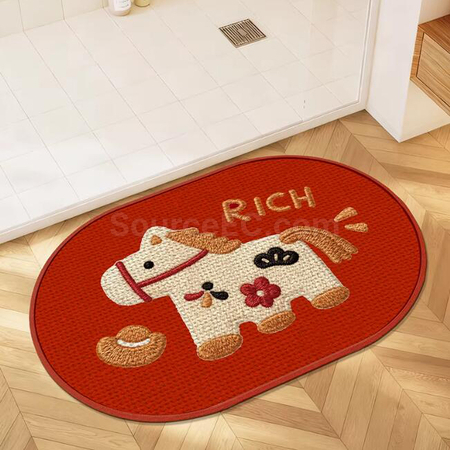 客製化仿亞麻地墊禮品