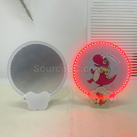 客製化發光折疊廣告扇子禮品