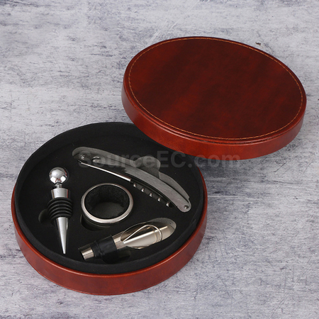 客製化紅酒開瓶器四件套禮品